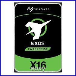 Seagate Exos X16 16TB SAS 6Gb/s 3.5 Hard Drive 7200RPM, 256MB Cache
