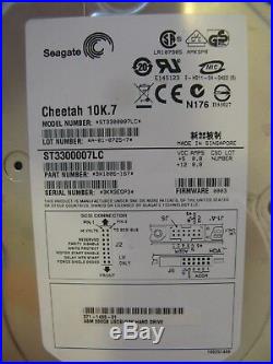 Sun 300GB Scsi SIC 80pin 371-1455 10K RPM Seagate ST3300007LC