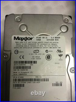 T4363 0T4363 Dell Maxtor ATLAS 146GB 15K U320 SCSI 3.5 Server Hard Drive HDD
