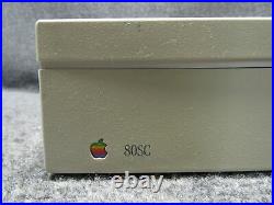 Vintage Apple Computer External SCSI Hard Disk Drive 80SC M2688 Powers On