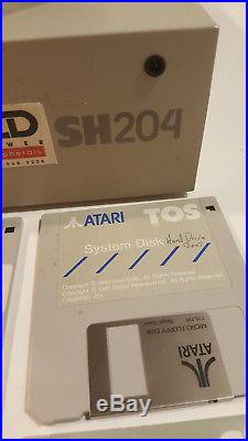 Vintage Atari Hard Drive SH204 Boot Disks Powers up Seagate ST-225 SH 204 AS-IS